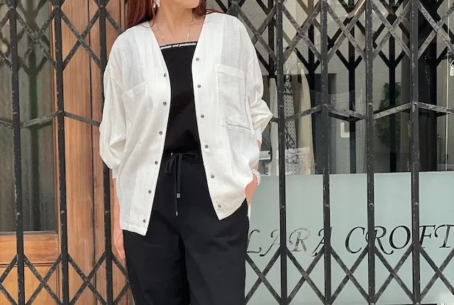 【ayane】レーヨン麻タックシャツ(832613)