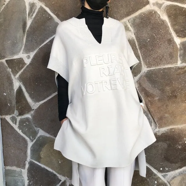 【ayane】エンボス加工ロゴニット(871824)